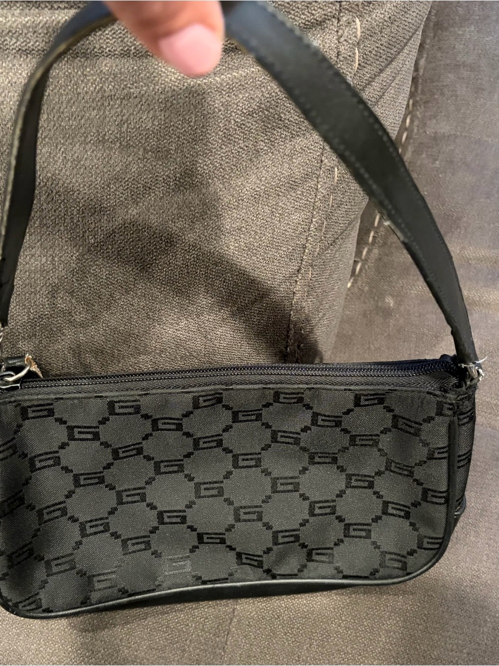 Black Monogram Mini Shoulder Bag